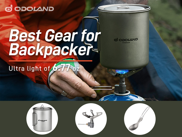 Titanium Pot with Camping Stove