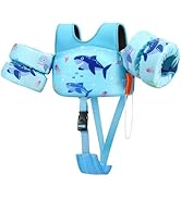 HeySplash Toddler Swim Vest, Toddler Floaties Fit 13-30/22-44 Lbs,Kids Swim Jacket with Adjustabl...