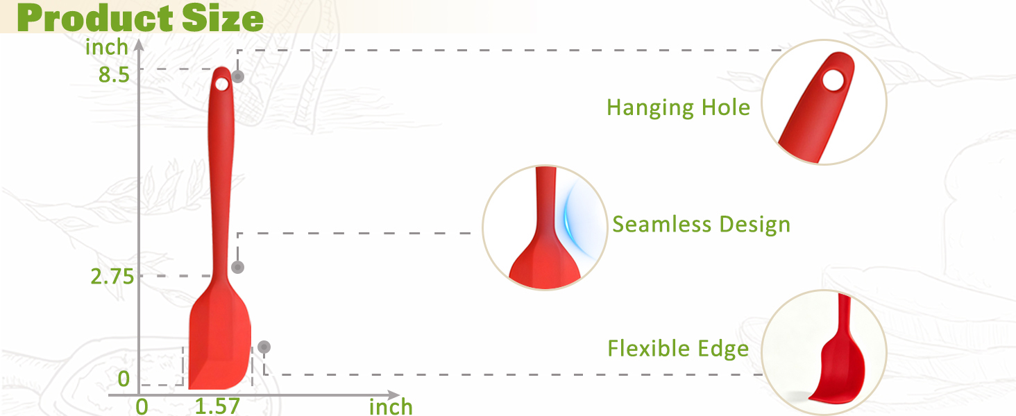 hanging hole, seamless design, flexible edge