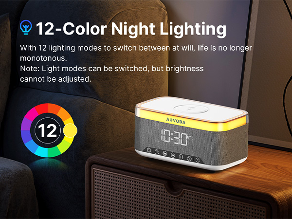 Bluetooth speaker features 12-color ambient LED lights