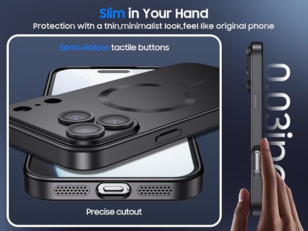 slim and minimalist 17 pro max phone case