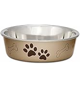 Loving Pets - Bella Bowls - Dog Food Water Bowl No Tip Stainless Steel Pet Bowl No Skid Spill Pro...