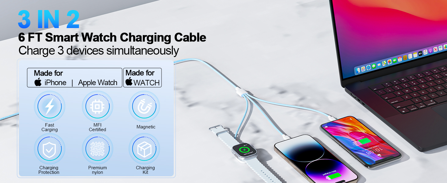 3 in 1 charging cable