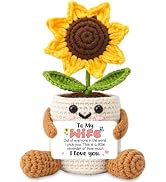 SNOOZIA Gifts for Wife from Husband, Sunflower Anniversary Birthday Gift | Anniversary Wedding Bi...