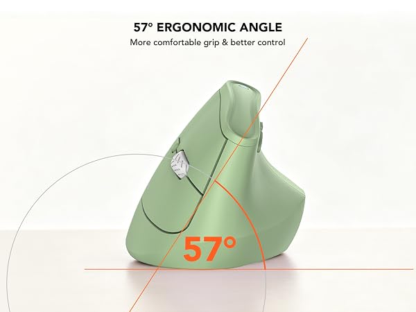 Ergonomic tilt vertical design
