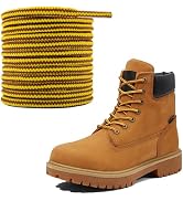 NDTEZUGT Boot Laces for Timberland Hiking Boots, Long Round Work Laces Heavy Duty Shoelaces Repla...