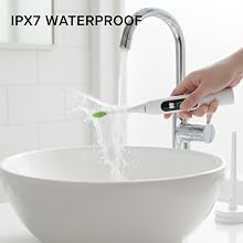 NeoFloss IPX7 waterproof rating — safe for shower use