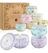WarmEmbrace Scented Candles, Candle Set of 9, Long-Lasting Candles for Women, Candle Present Set ...