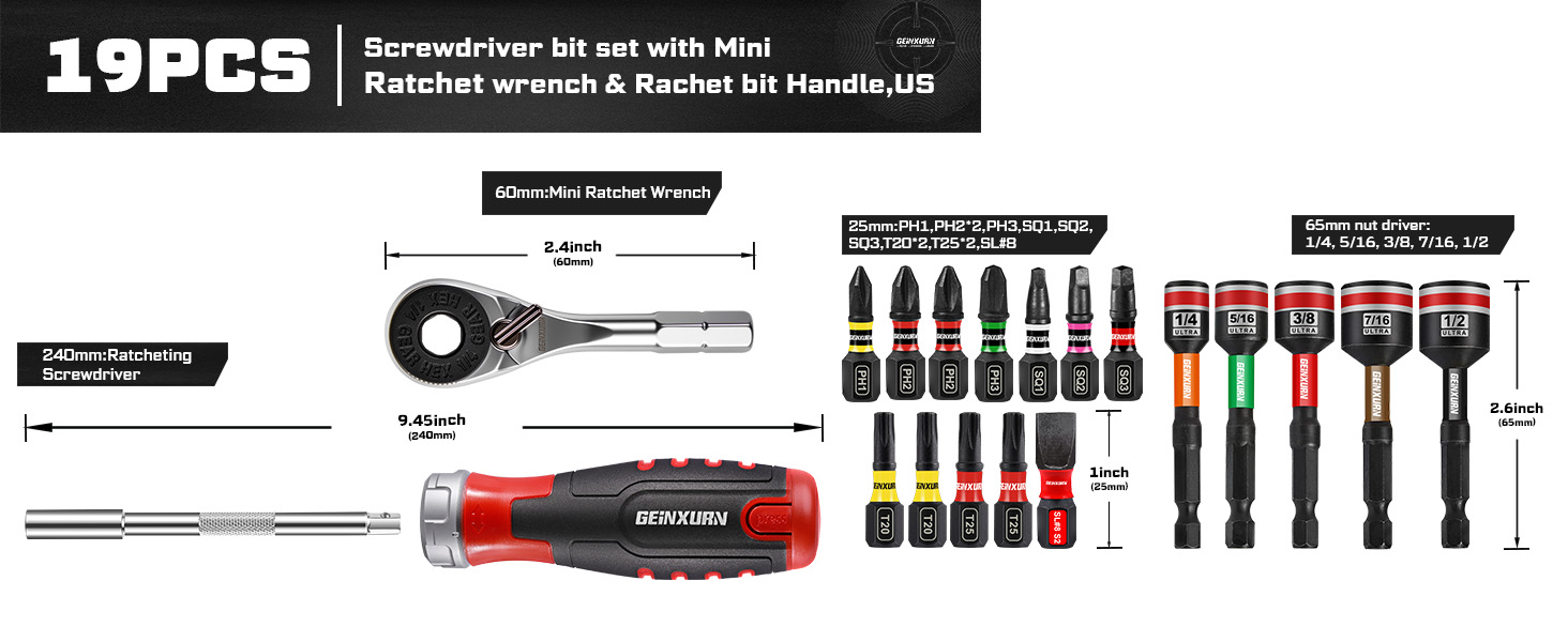 19pcs Tool Kit