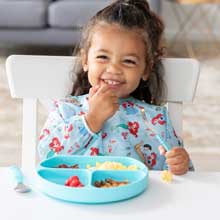Little Mermaid baby bib and plate