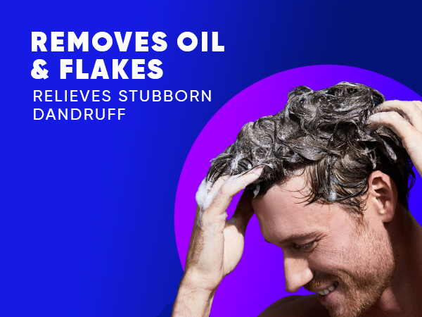 Removes flakes and excess oil, providing relief from persistent dandruff issues.