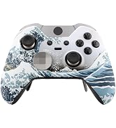 eXtremeRate The Great Wave Patterned Front Housing Shell Faceplate for Xbox One Elite Controller ...