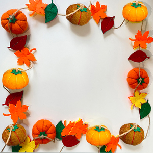Felt Pumpkin Garland 3