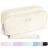 Sooez Large Pencil Case Pouch,Extra Big Pencil Bag with 8 Compartments,Pen Bag Wide Opening,Soft ...