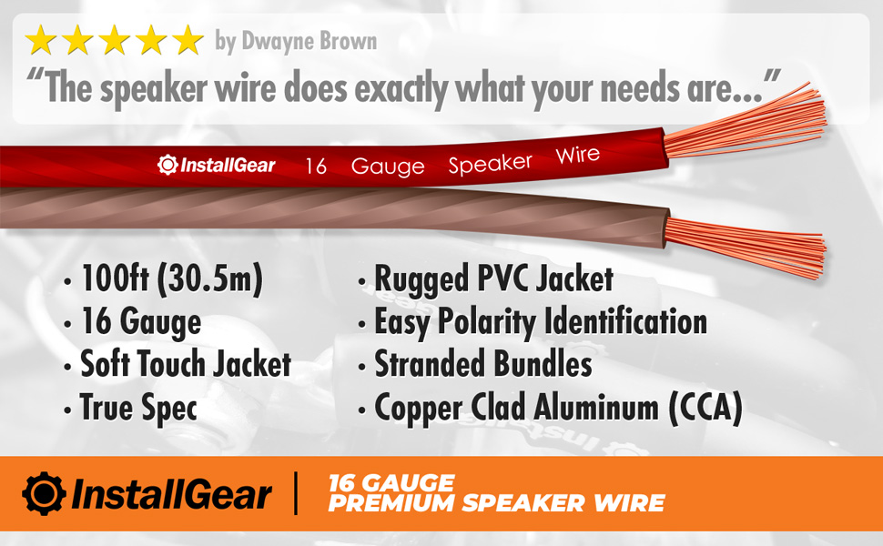 16 gauge speaker wire