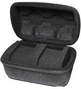 RIGICASE Hard Compact Watch Roll travel case, 2 Slots Portable holder and Organizer with Soft Pil...