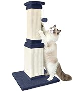 AGYM 32 Inch Cat Scratching Post for Large Cats, Cat Scratcher for Indoor Cats Adults, Sturdy Sis...