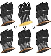 EXKRAEFT 50PCS Curved-Edge Oscillating Tool Blade, Titanium Multitool Blades for Metal, Wood, Pla...