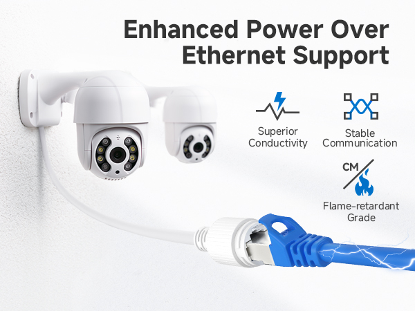 Cat 6 ethernet cable with 24 AWG copper wire for high-speed connectivity