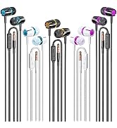 Rayleigh Wired Earbuds 5 Pack, Earbuds Headphones with Microphone, Earphones with Heavy Bass Ster...