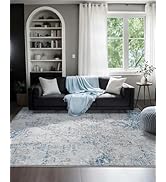 Ruggnovea Area Rug 5x7 Machine Washable Rug Vintage Traditional Floor Cover Foldable Thin Retro I...