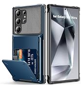 AFGHOA for Samsung S24 Ultra Wallet Case 5 Credit Card ID Holder Flip Cover | for Galaxy S24 Ultr...