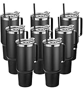 HASLE OUTFITTERS 40 oz Stainless Steel Tumbler with Handle, Vacuum Insulated Tumblers Bulk, Reusa...