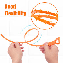 Hair drain clog remover tool has good flexibility and can be bent in a variety of pipes