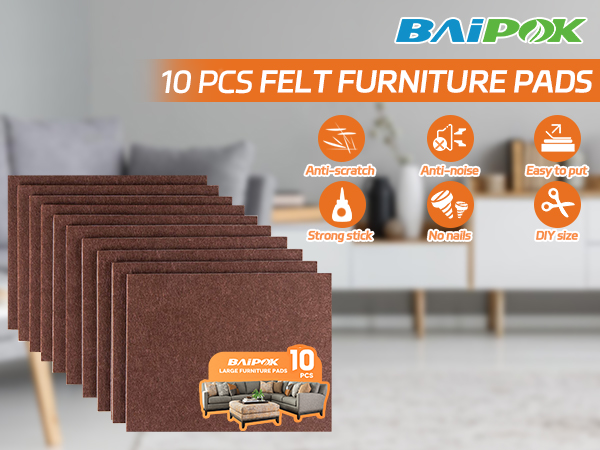 Felt Furniture Pads for Hardwood Floors Heavy Duty Felt Sheets