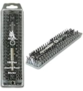 BoxerTool 100 piece Tamper Proof & Security Hex Bit Set 1/4" - Magnetic, Tamper Resistant, SAE He...