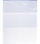 CheckOMatic Computer Check Paper - 100 Pack - Top Blank Stock Checks - Security Features & Laser ...