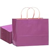 qiqee 13"x4.5"x10" Large Gift Bag with Handles Bulk 32PCS Gift Paper Bags Purple Bags Multiple Us...