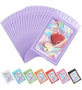 ANZNKU 100 Pieces Smell Proof Mylar Bags, Holographic Packaging Bags, Resealable Odor Foil Pouch ...