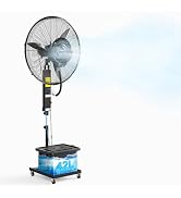 ROVSUN 30Inch Misting Fan, Max 8800CFM High Velocity Industrial Mister with 42L Water Tank, Ajust...