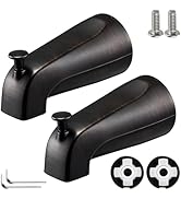 2 Pack Slip on Tub Spout with Diverter, Compatible with American Standard 8888026.002 Tub Spout, ...