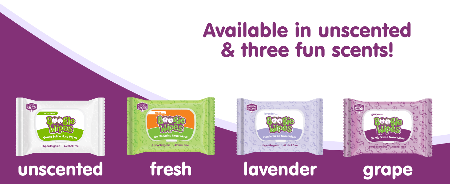 available in unscented and three fun scents
