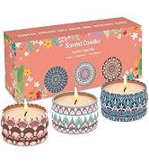 Scented Candles Gifts Set of 3, Soy Candles Gift Set Candles for Home Scented,Birthday Gifts, Chr...
