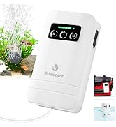 fishkeeper Rechargeable Aquarium Air Pump, Aerator Fish Tank Air Pump Up to 60 Gallons Portable B...