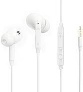 MAS CARNEY Wired Headphones, 3 Sizes of Silicone Ear Tips (S/M/L), Wired Earbuds with 3.5mm Plug,...