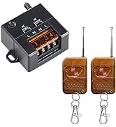 VONVOFF Wireless Remote Switch,10A Relay RF Remote Control Switch,AC110V/220V/240V 328ft Long Ran...