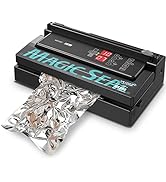 MAGIC SEAL MS300 Precision Vacuum Sealer Machine, Double Pump Commercial Food Sealer with Built-i...