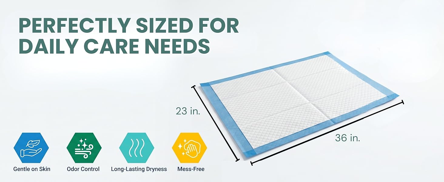 Super Absorbent Bed Pads for Incontinence, Underpads for Adults, Kids, Pets