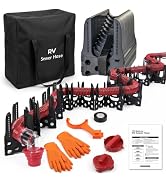 Caravista 20FT Ultra-Complete RV Sewer Hose Kit, Camper All-in-One Solution With Sewer Hose Suppo...