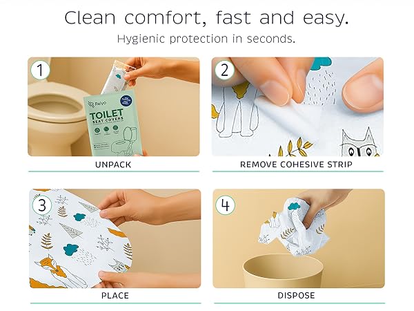 portable kids toilet cover, waterproof non-slip seat liner, XL toddler bathroom protector