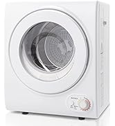 ROVSUN 110V Portable Clothes Dryer, High End Laundry Front Load Tumble Dryer Machine with Stainle...