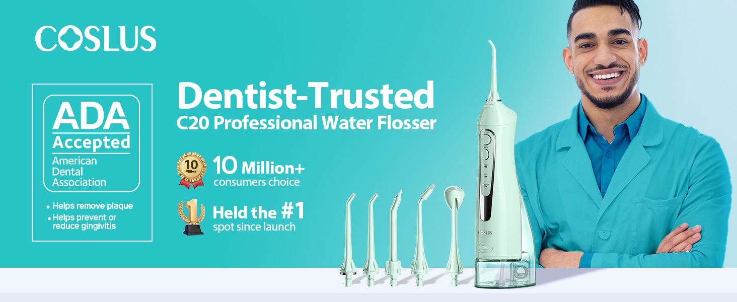 Selección de dientes dentales Flosser de agua COSLUS Water Dental Flosser Teeth Pick