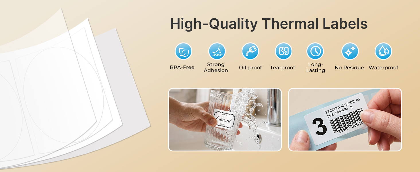 TYPONOS genuine thermal labels for PM240 label maker