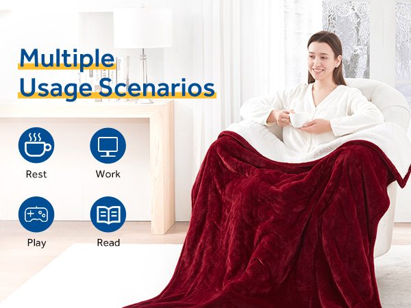 Heated Blanket throw