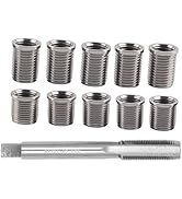 Camrusic Spark Plug Thread Repair kit, M10x1.0 Bolt, M12x1.0 Tap Stainless Steel Repair kit for A...