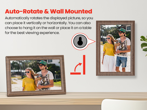 Auto-rotate&Wall Mounted